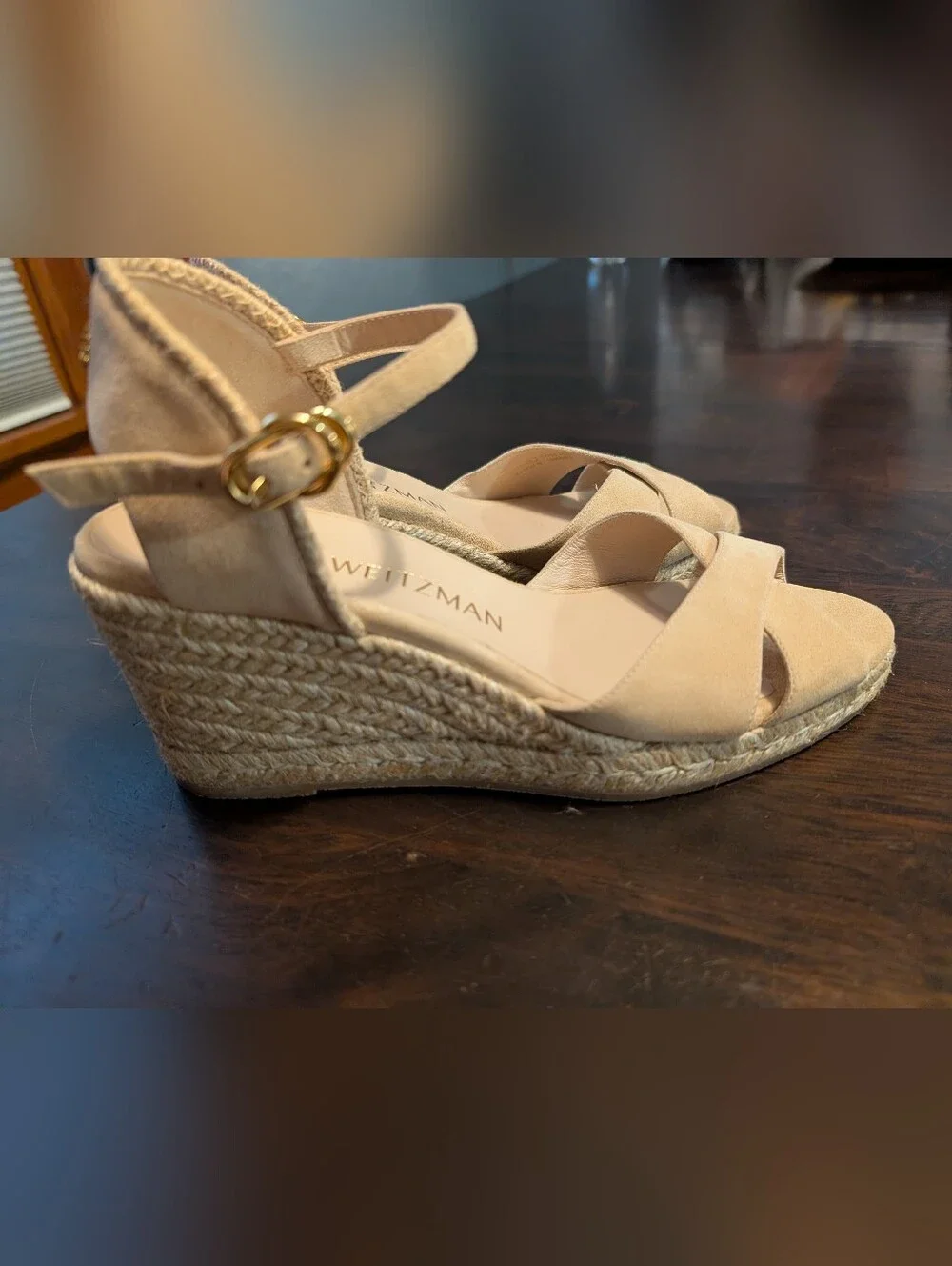 Stuart Weitzman Mirela Espadrille Wedge Sandals, Women's 8, NWOT - Picture 3 of 8